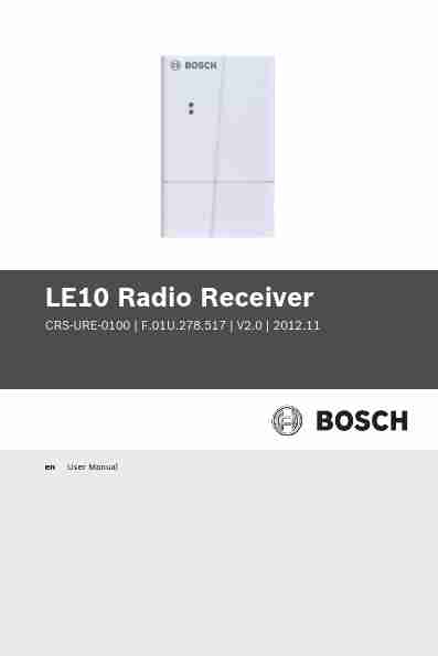 Bosch Appliances Radio LE10-page_pdf